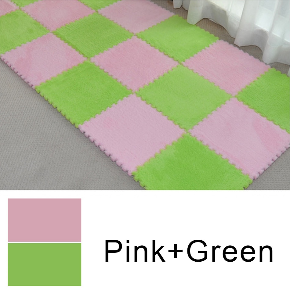 10 Pcs Soft Plush Children's Mat Baby Play Mat Baby Toys Eva Foam Puzzle Carpet In Children's Room Keep Warm Playmat 30*30*0.8CM